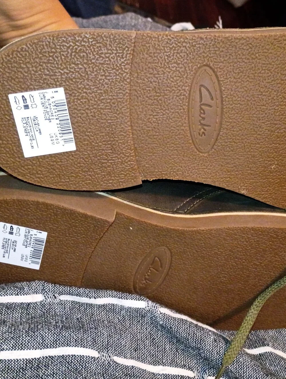 Clarks Olive Green Suede Leather Chukka Boots Bushacre Style Size 9